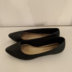 Pointed Toe Black Flats (EUC)